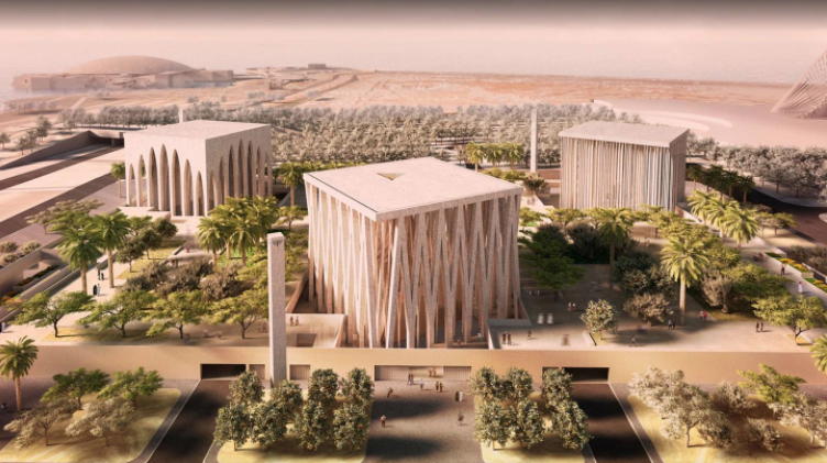 Abrahamic Family House, de Adjaye Associates. Abu Dabi (EAU)
